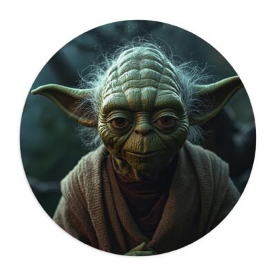 Master Jedi Round Mouse Pad