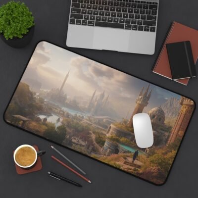 Fantaisy City Planet Desk Mat