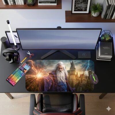 White Wizard LED Mouse Pad XXL